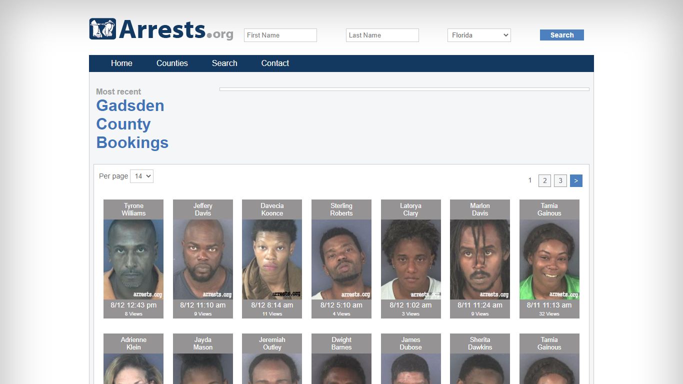 Gadsden County Arrests and Inmate Search